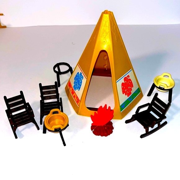 Vintage Playmobil Geobra Indian Lot – 1970s Figures & Accessories - Picture 2 of 7